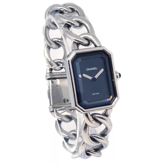Chanel Premiere Ladies Quartz Watch #XL Q.N.39162 Silver Stainless Steel